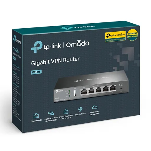 ROUTER 5P TP-LINK ER605 GIGA VPN 1P WAN+3P LAN/WAN - Image 6