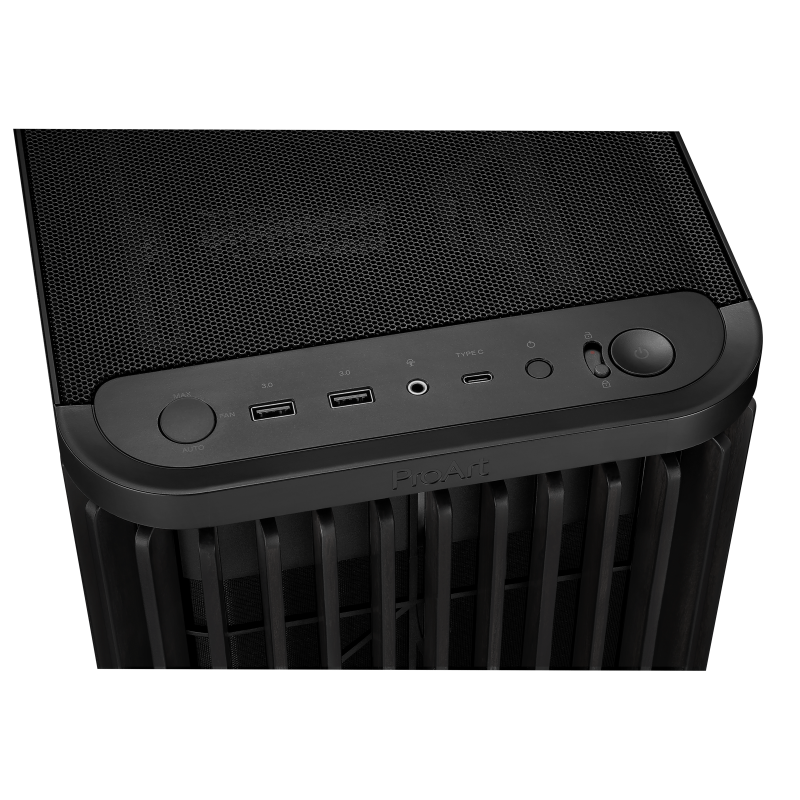 GABINETE ASUS PA401 PROART WOOD E BLACK V TEMPLADO - Image 4